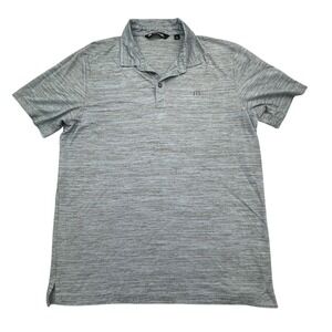 Travis Mathew Cayman Islands Golf Polo Shirt Men L Blue Performance Short Sleeve